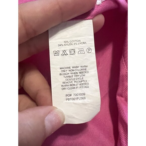 Psycho Bunny Modern Fit Stretch Non Iron Pink Long Sleeve Button Shirt Size 15.5 - Picture 10 of 16